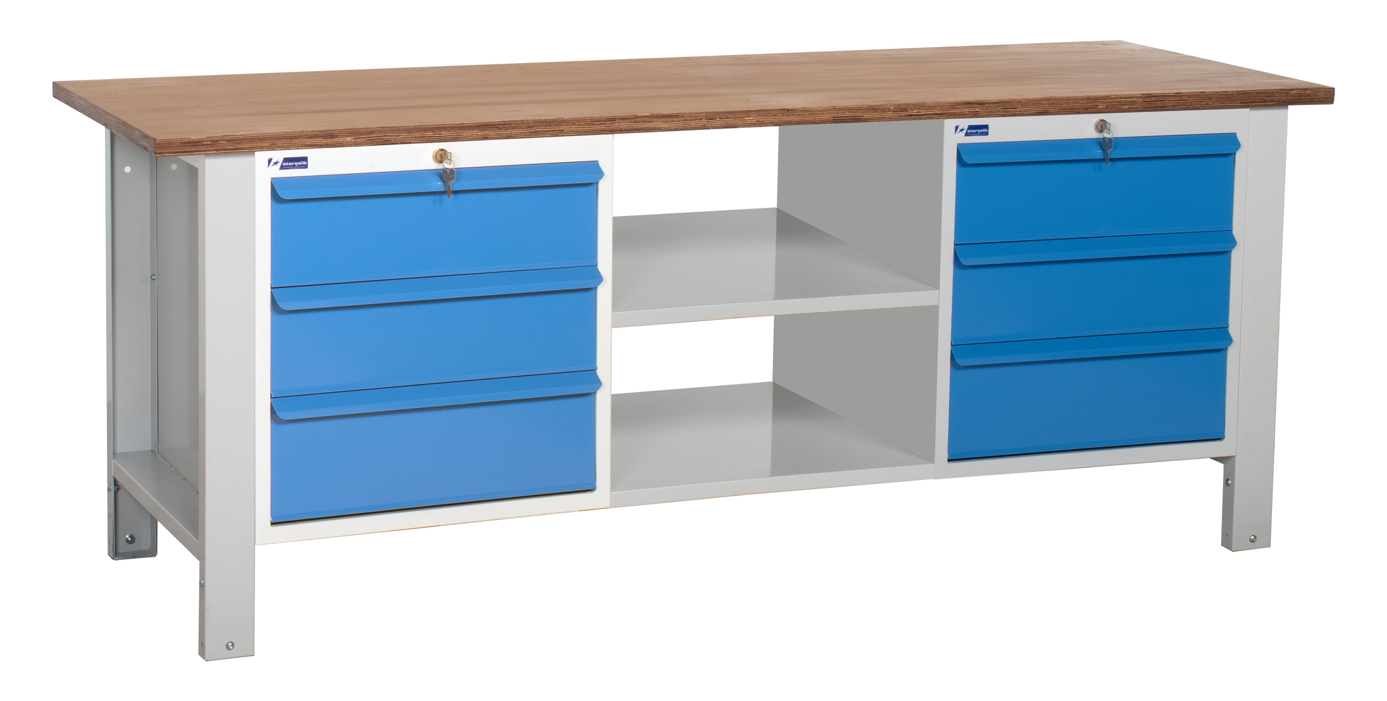 Atölye Çalışma Tezgahı (2130x720x830-930 mm) - 056.3393