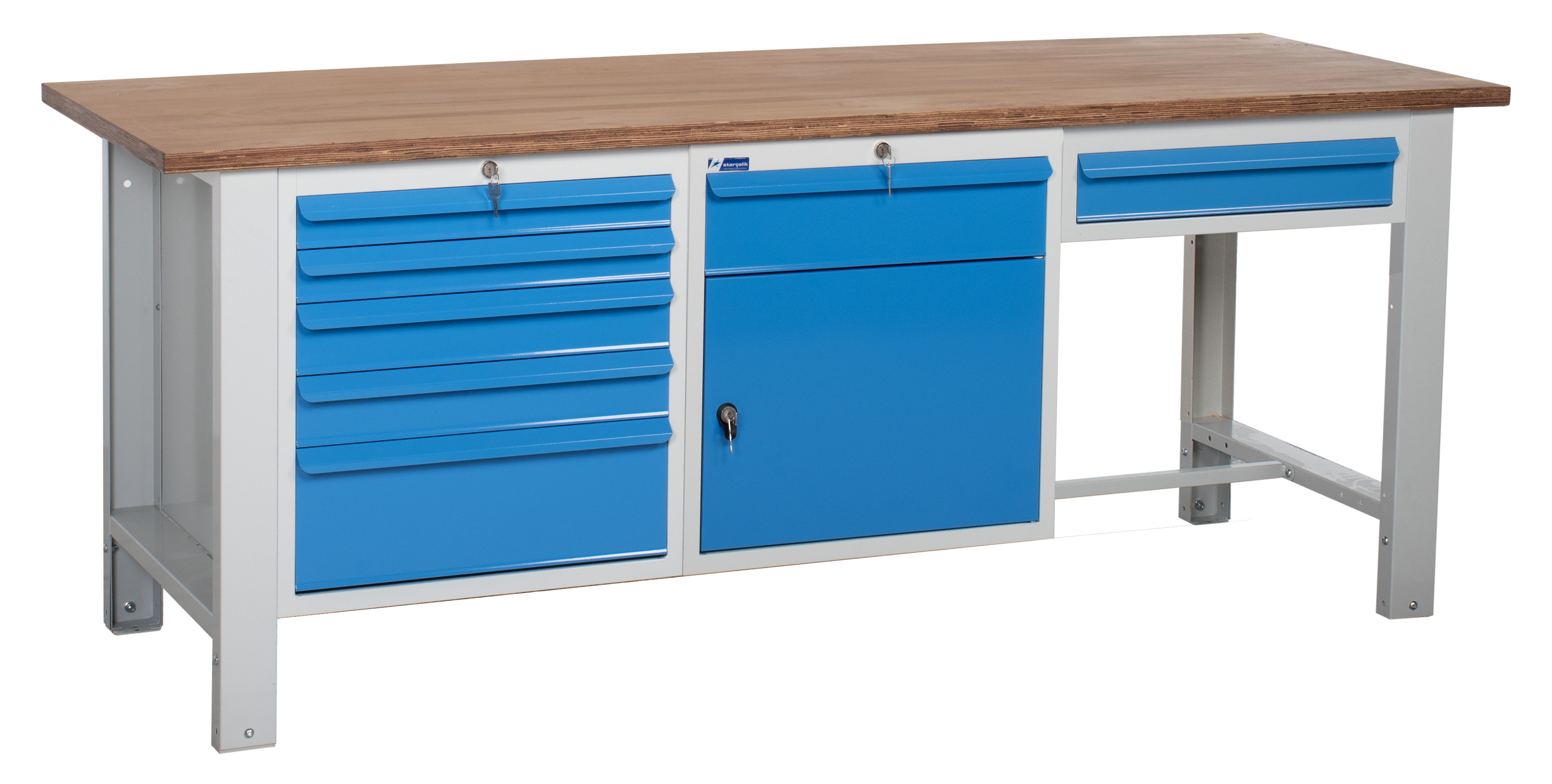 Atölye Çalışma Tezgahı (2130x720x830-930 mm) - 056.3415