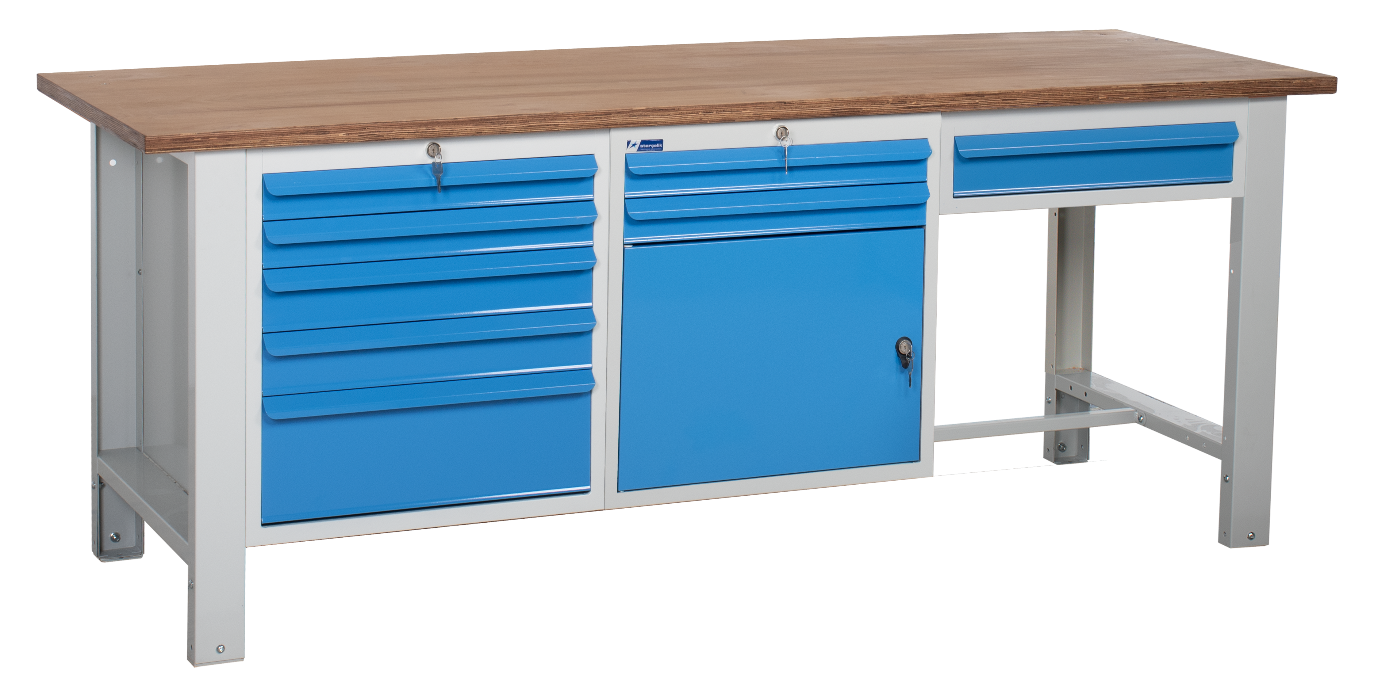 Atölye Çalışma Tezgahı (2130x720x830-930 mm) - 056.3425