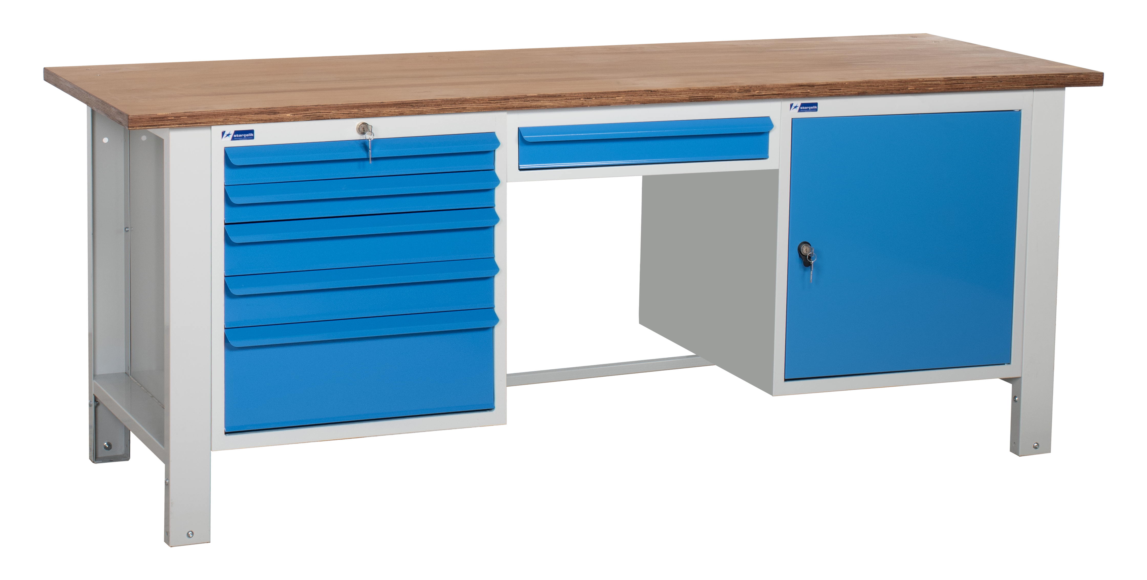 Atölye Çalışma Tezgahı (2130x720x830-930 mm) - 056.3456