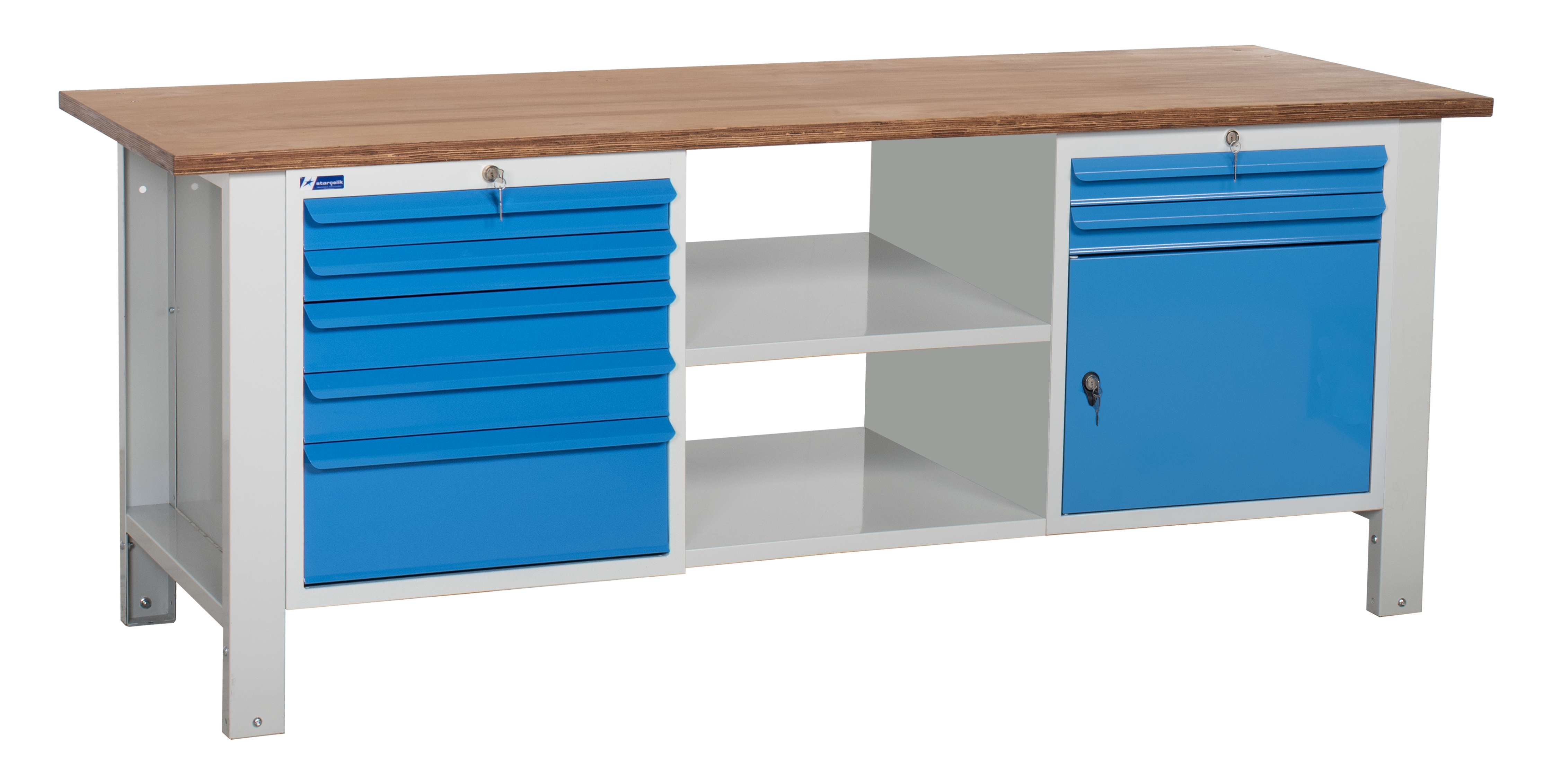 Atölye Çalışma Tezgahı (2130x720x830-930 mm) - 056.3492